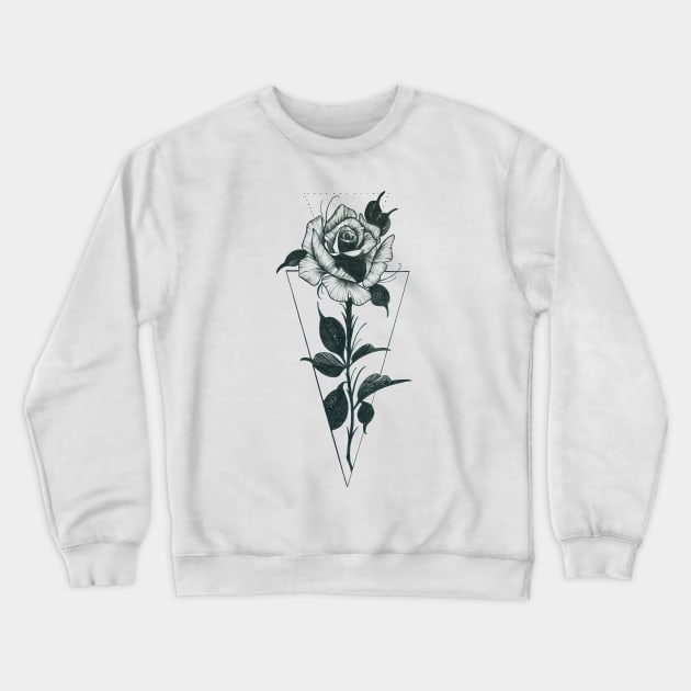 Rose Crewneck Sweatshirt by LecoLA